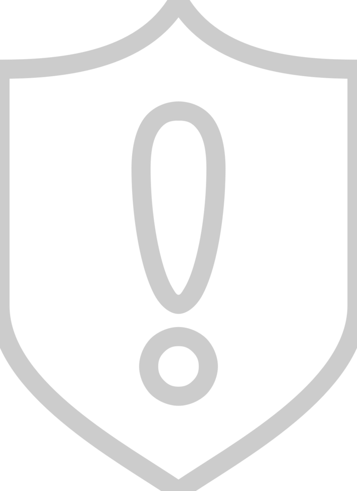 Shield exclamation vector