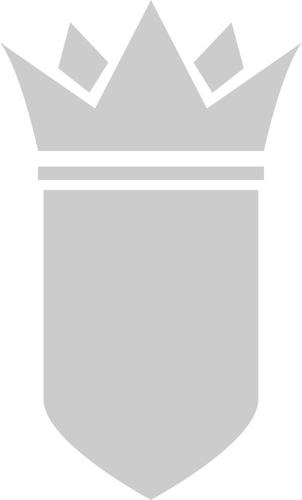 Shield crown vector