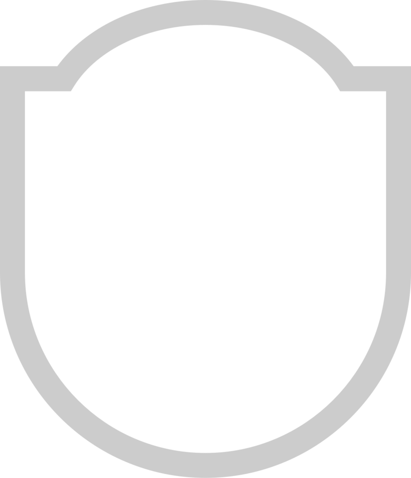 Shield outline vector