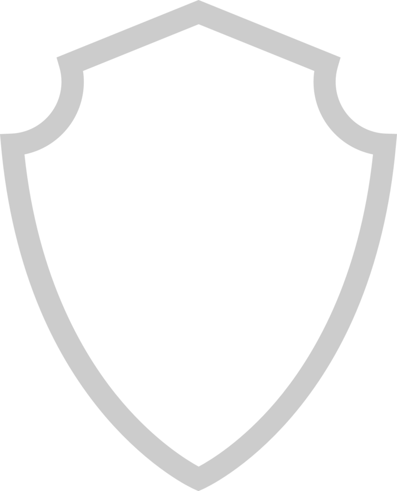 Shield outline vector