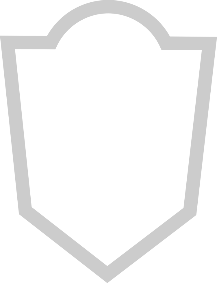 Shield outline vector