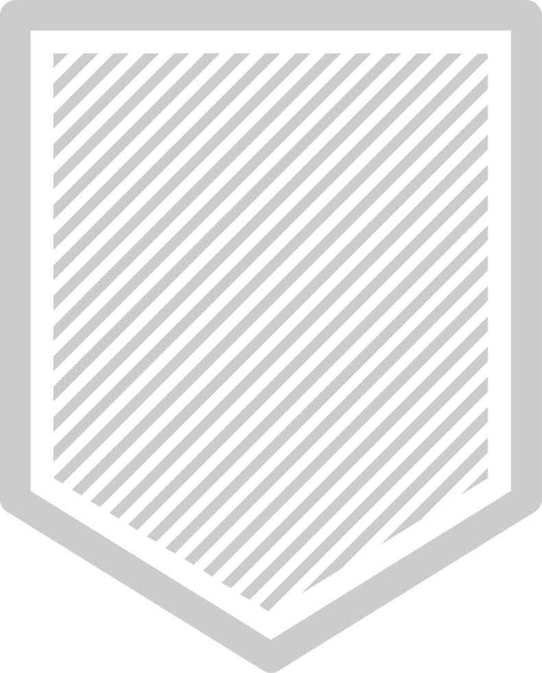 Shield diagonal vector