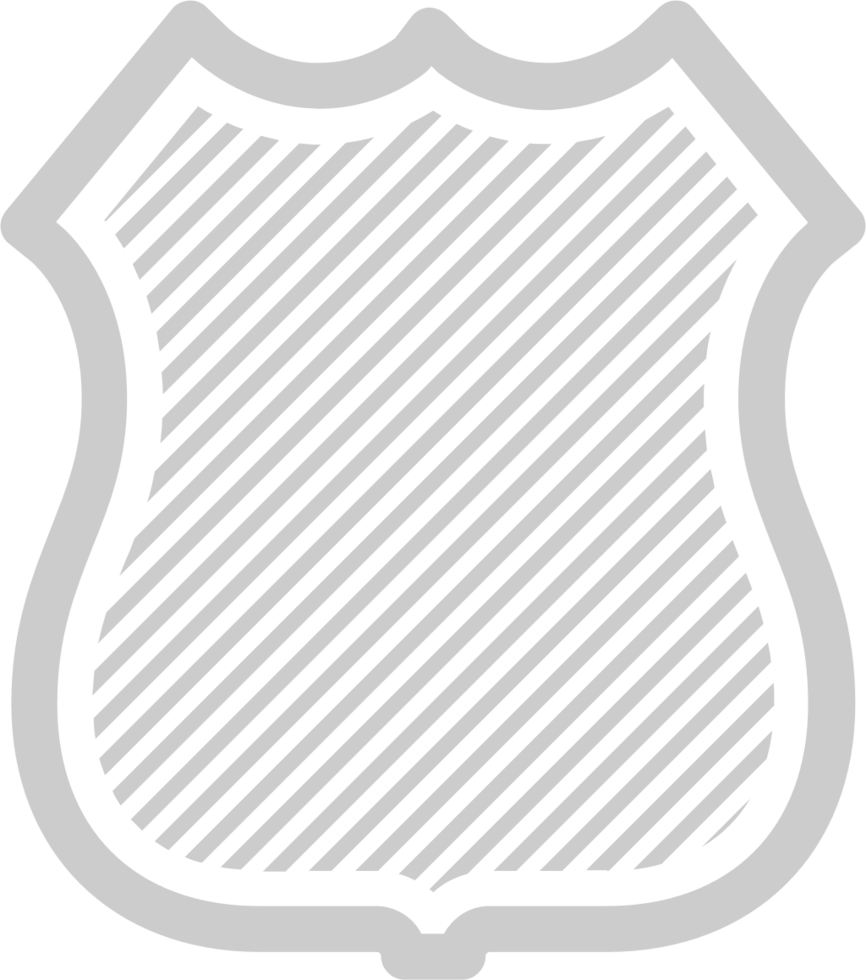 Shield diagonal vector