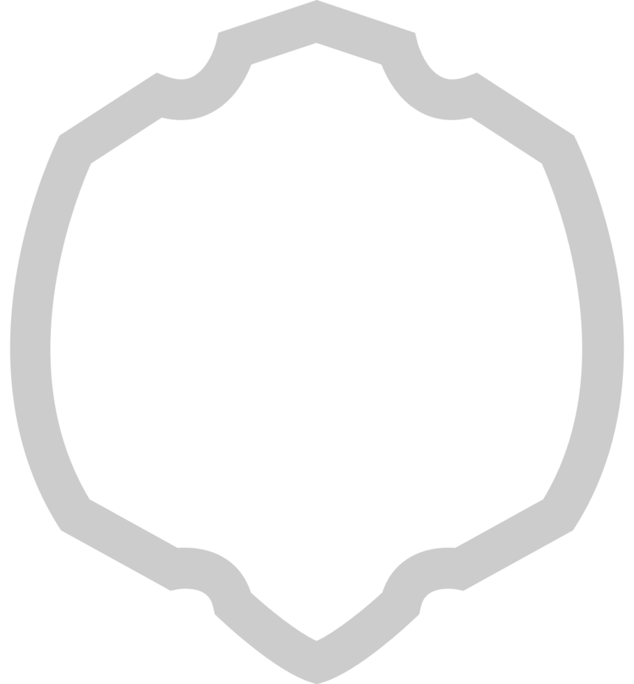 Shield outline vector