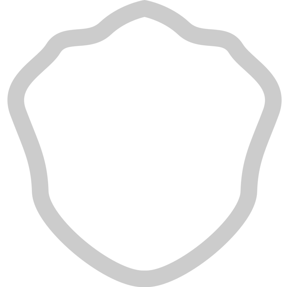 Shield outline vector