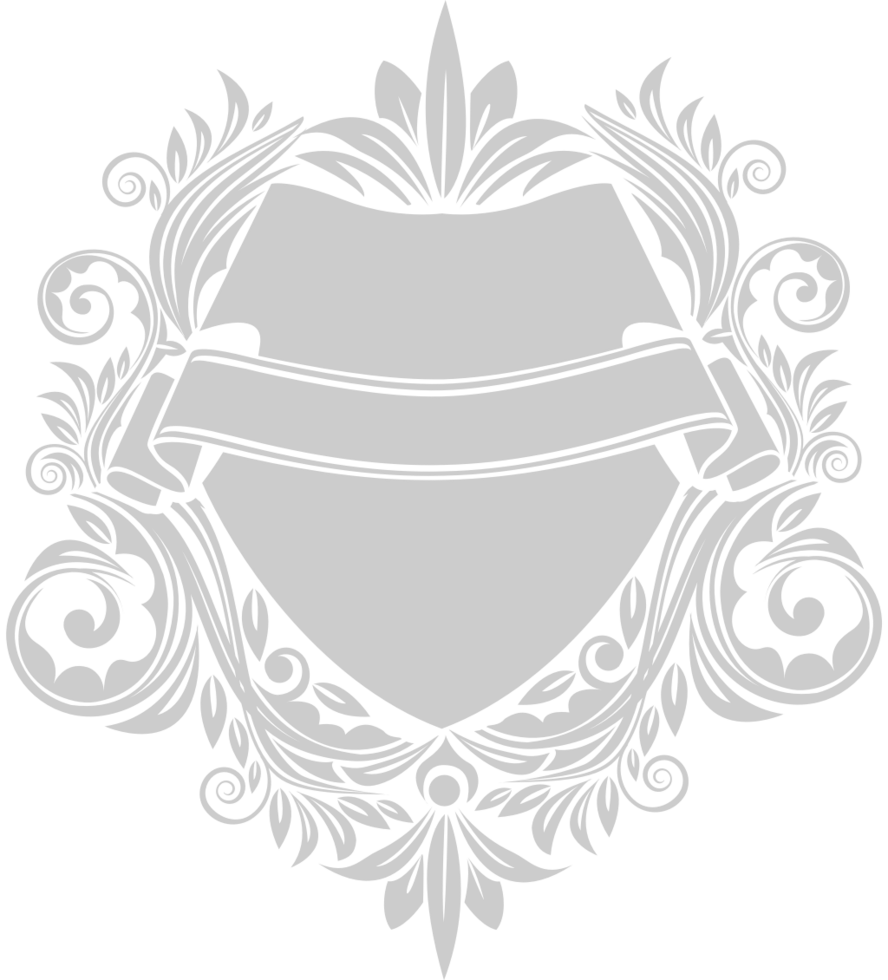 Shield floral vector