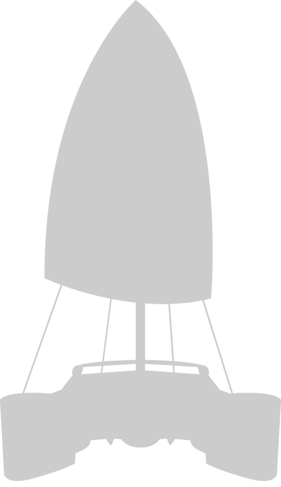 multihull sail boat vector