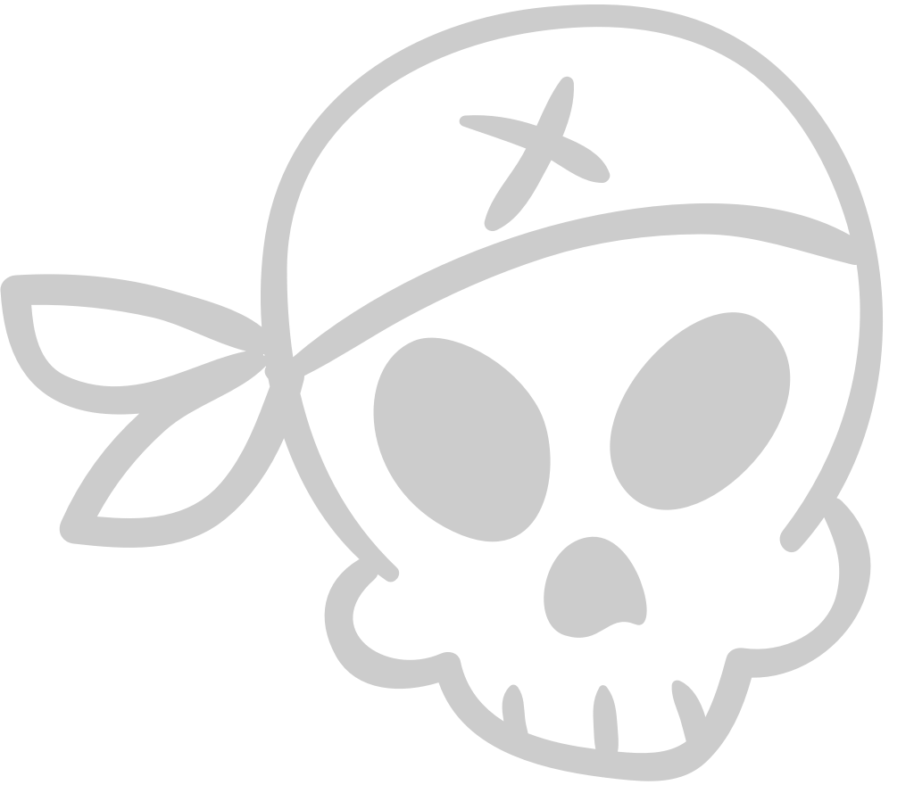 pirata calavera vector