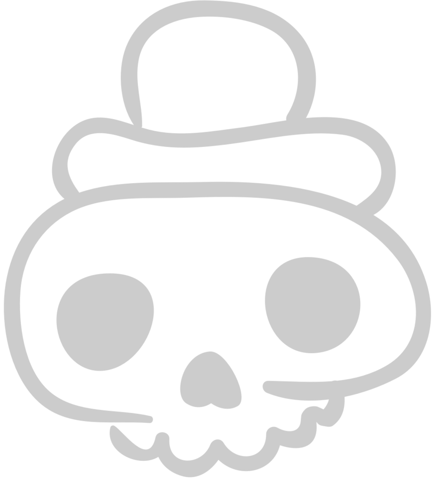 Skull hat vector