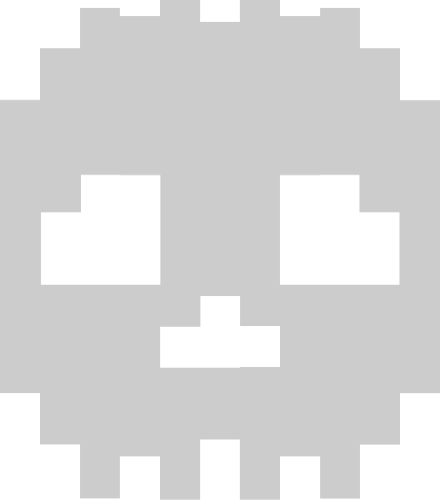 Skull pixel vector