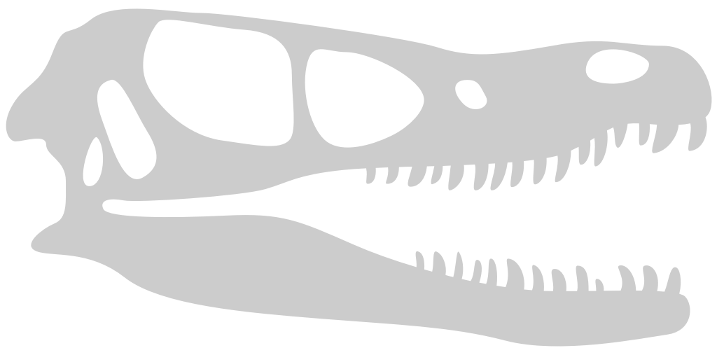 Skull dinosaur vector