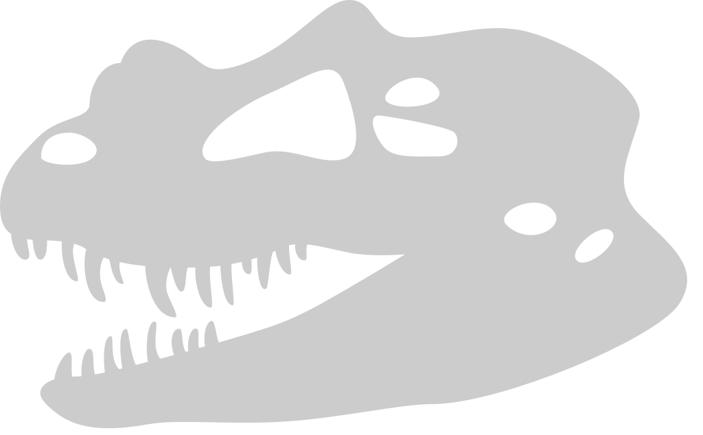 Skull dinosaur vector