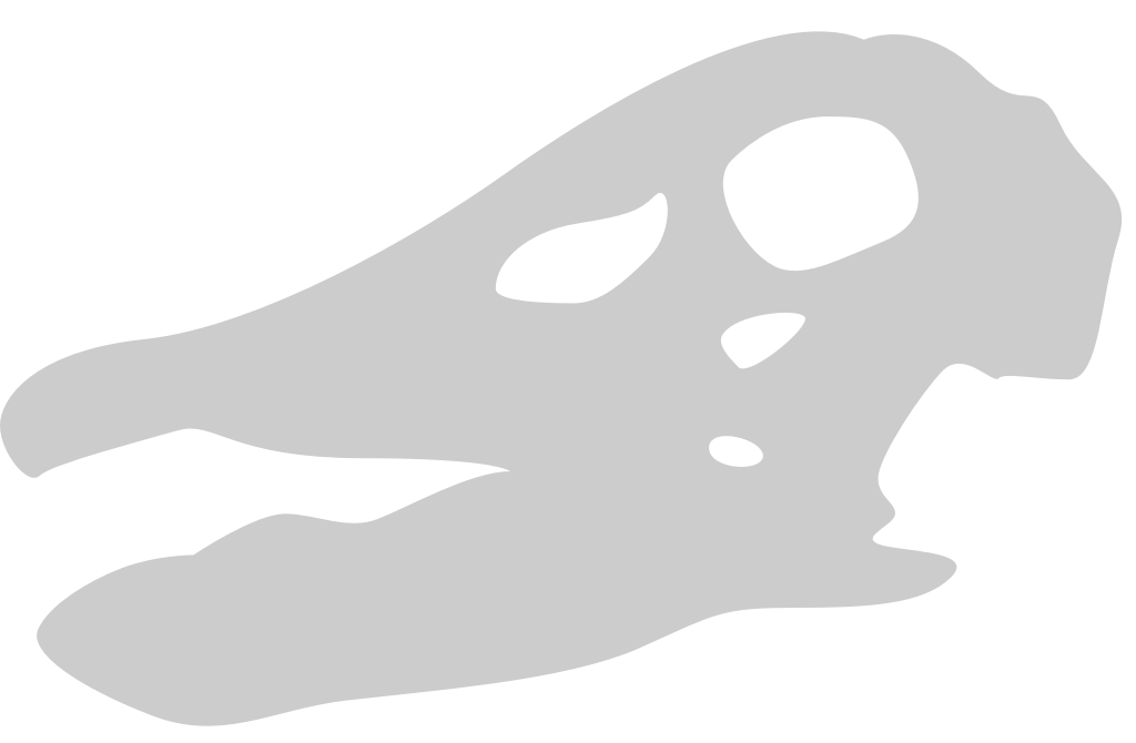 Skull dinosaur vector