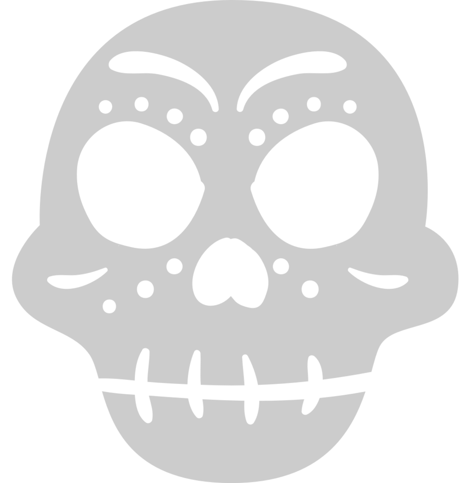 Skull day of the dead vector