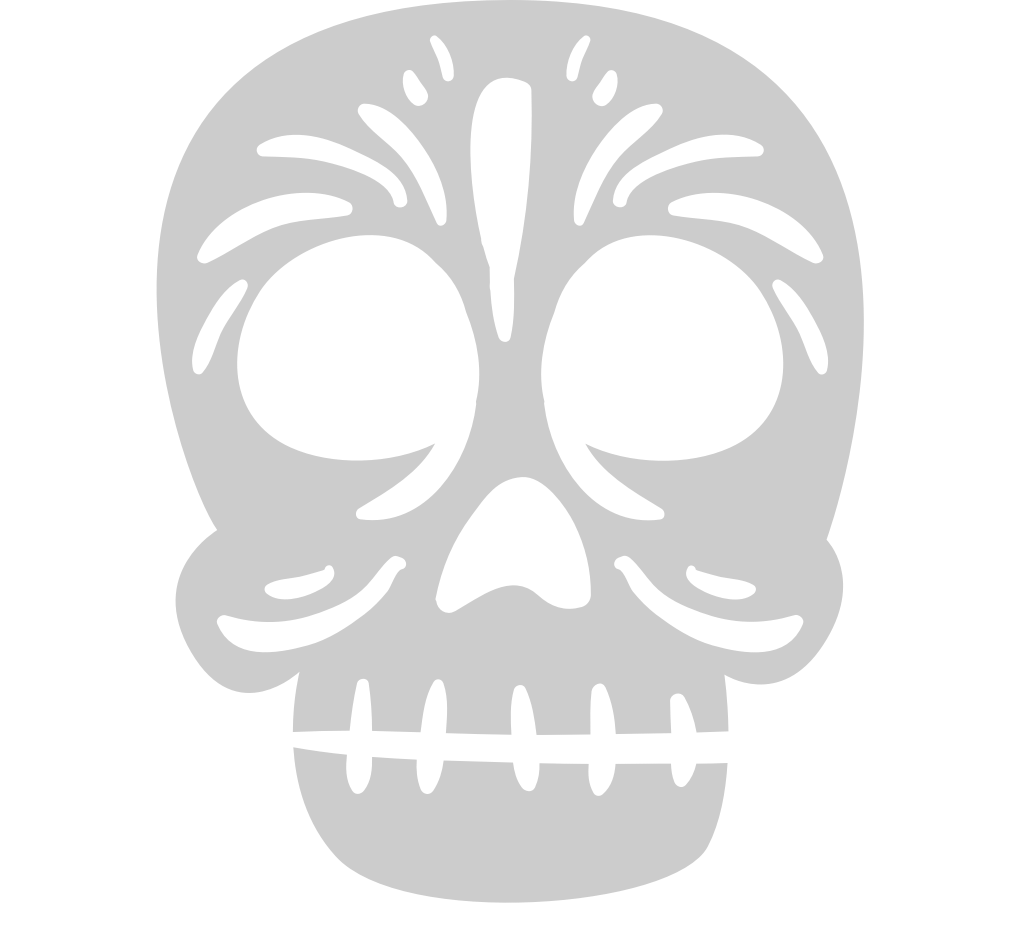 Skull day of the dead vector