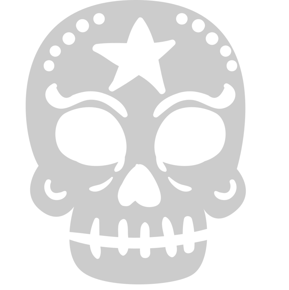 Skull day of the dead vector