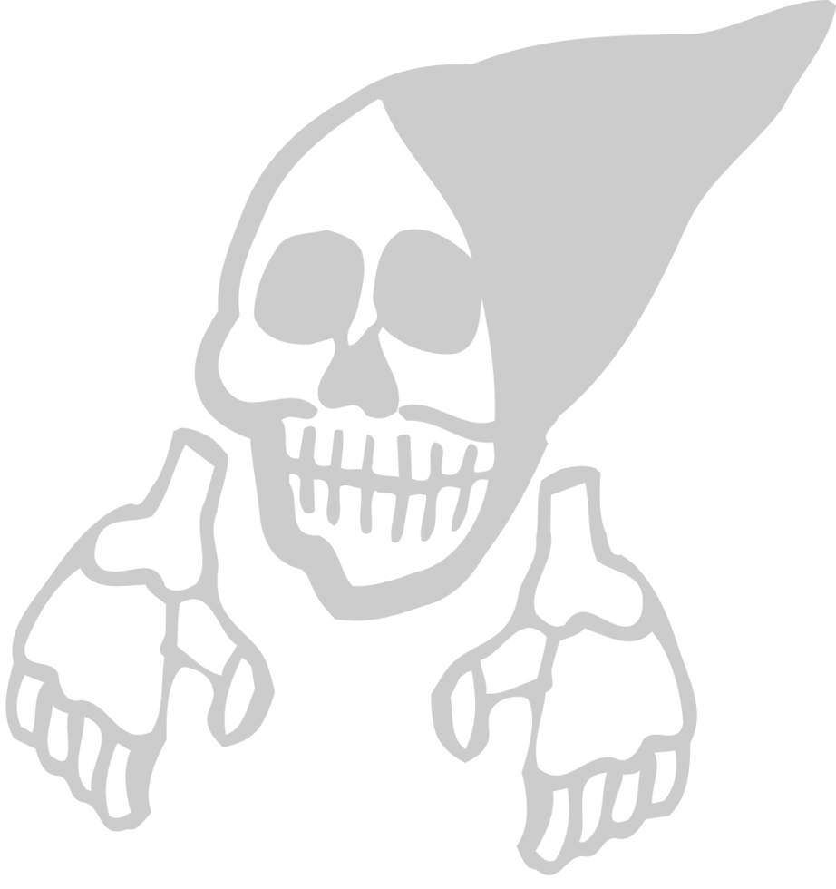 bruja calavera vector