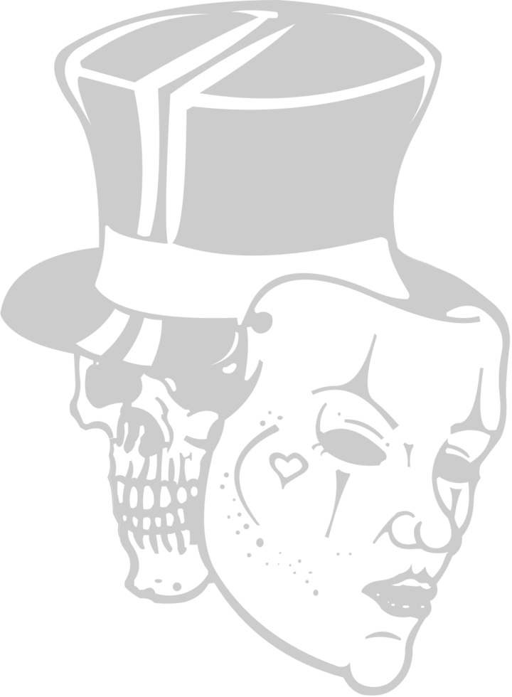 máscara de calavera vector