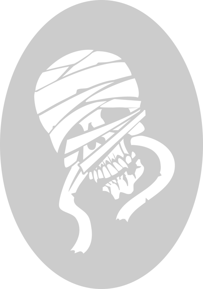 Skull mummy vector