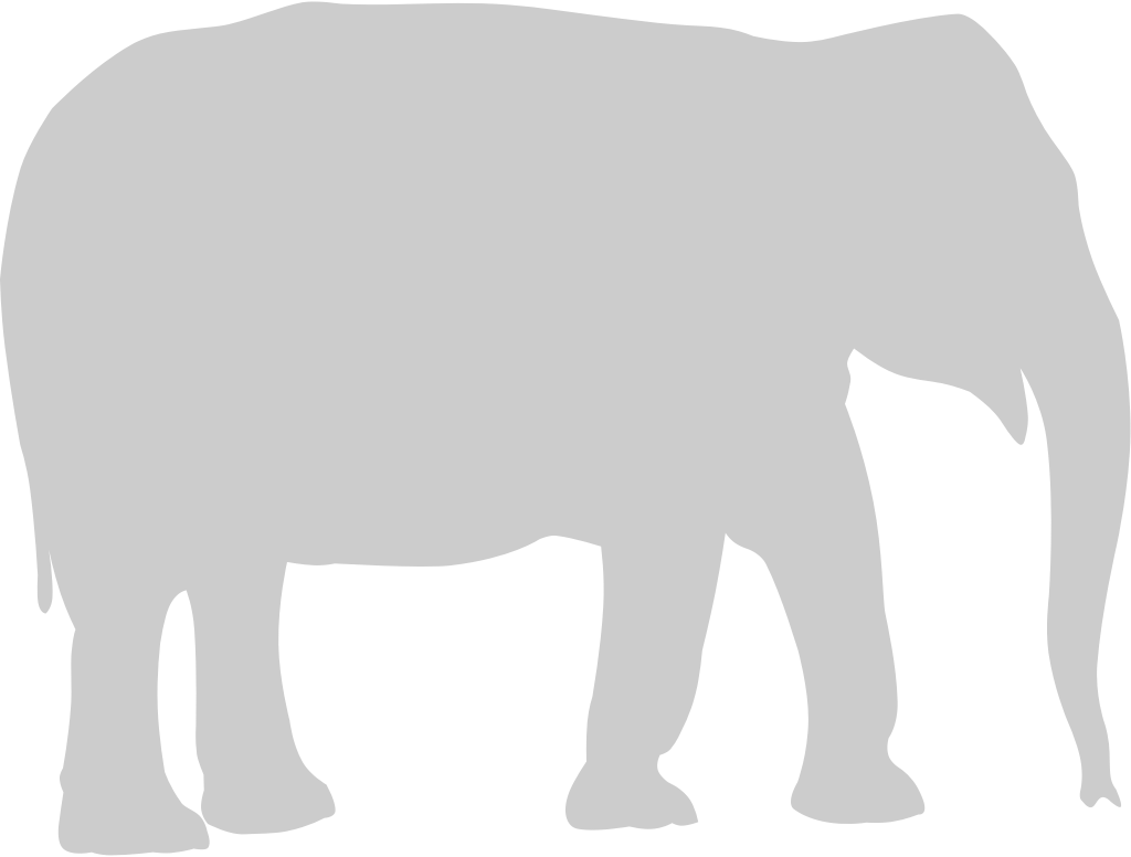 animal causas elefante vector