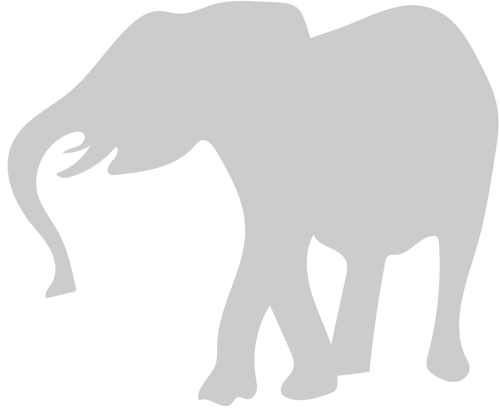 animal causas elefante vector