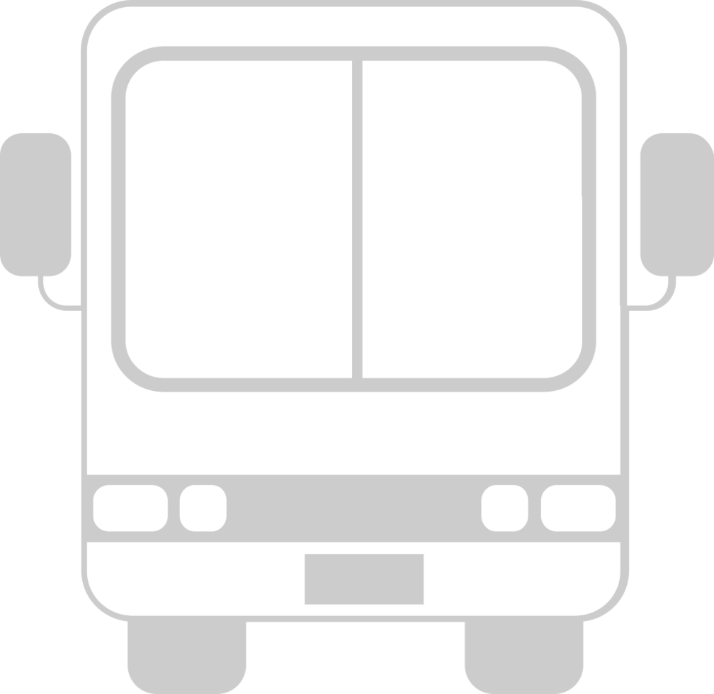 bus front view vector