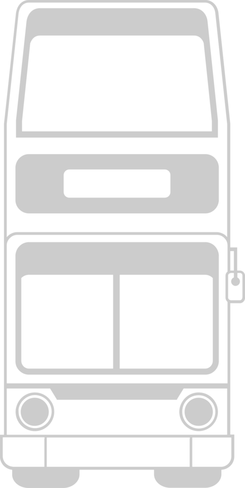 doble deck bus vector