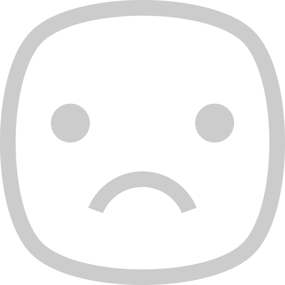 Smiley face frown sad vector