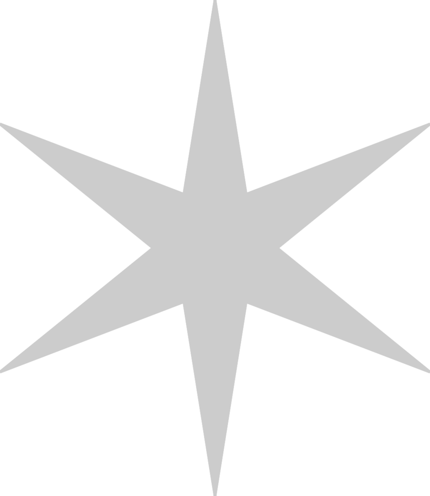 Star six point vector