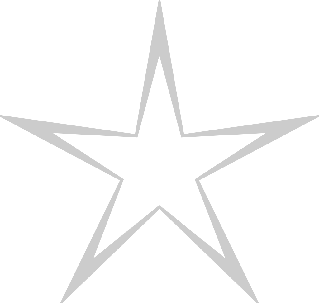 Star outline vector