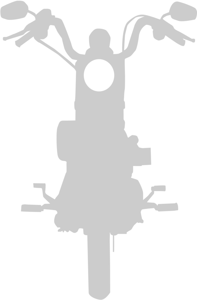 chopper motorcycle vector