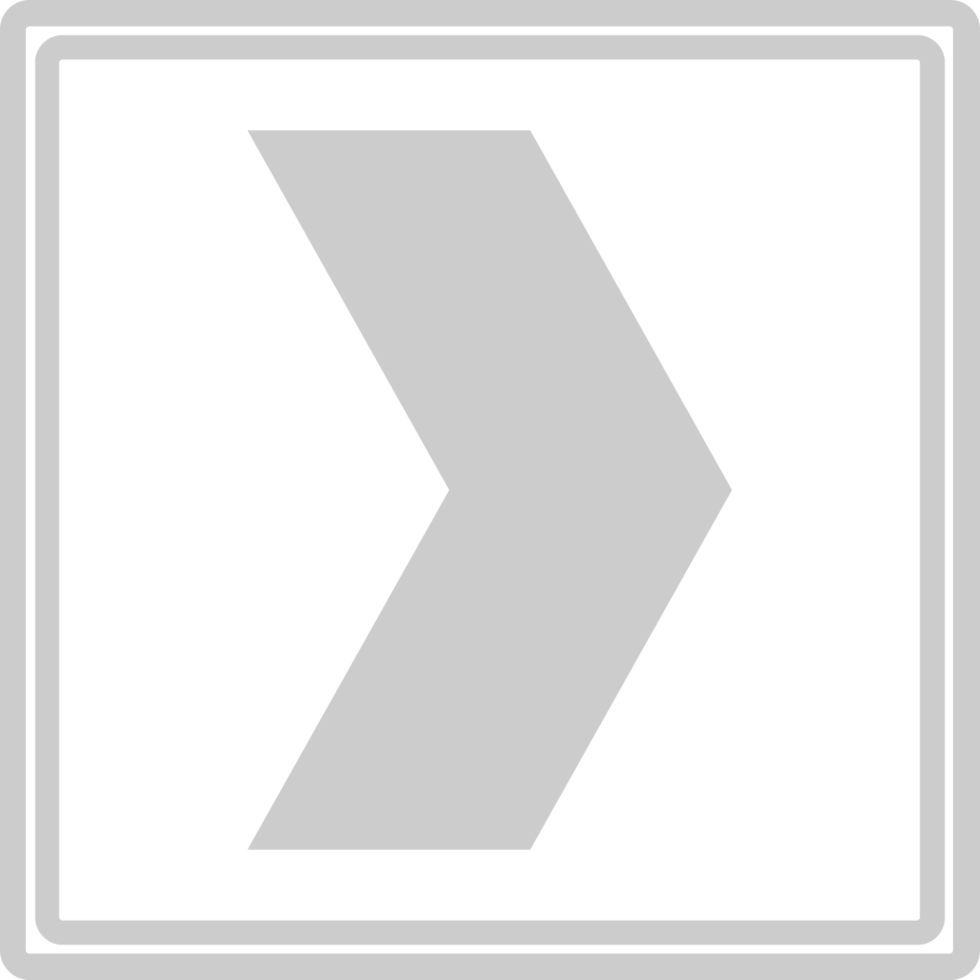 curve chevron road sign vector