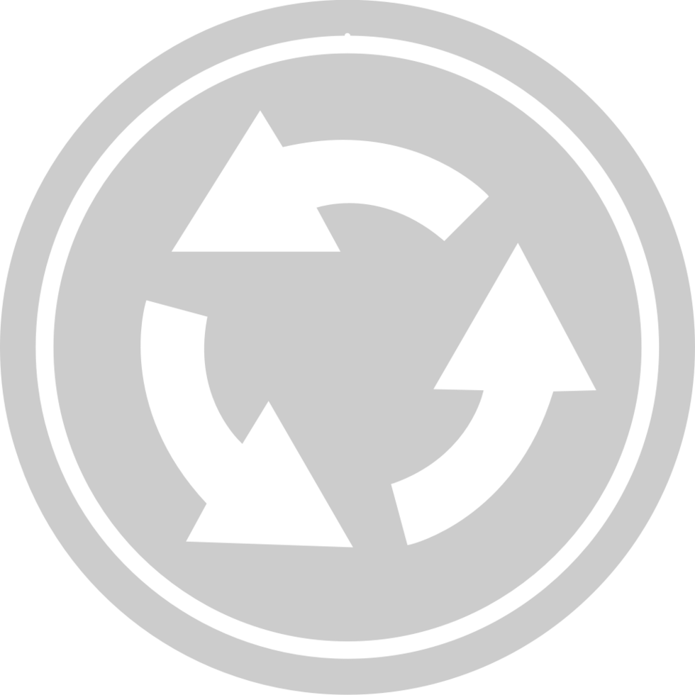 roundabout road sign vector