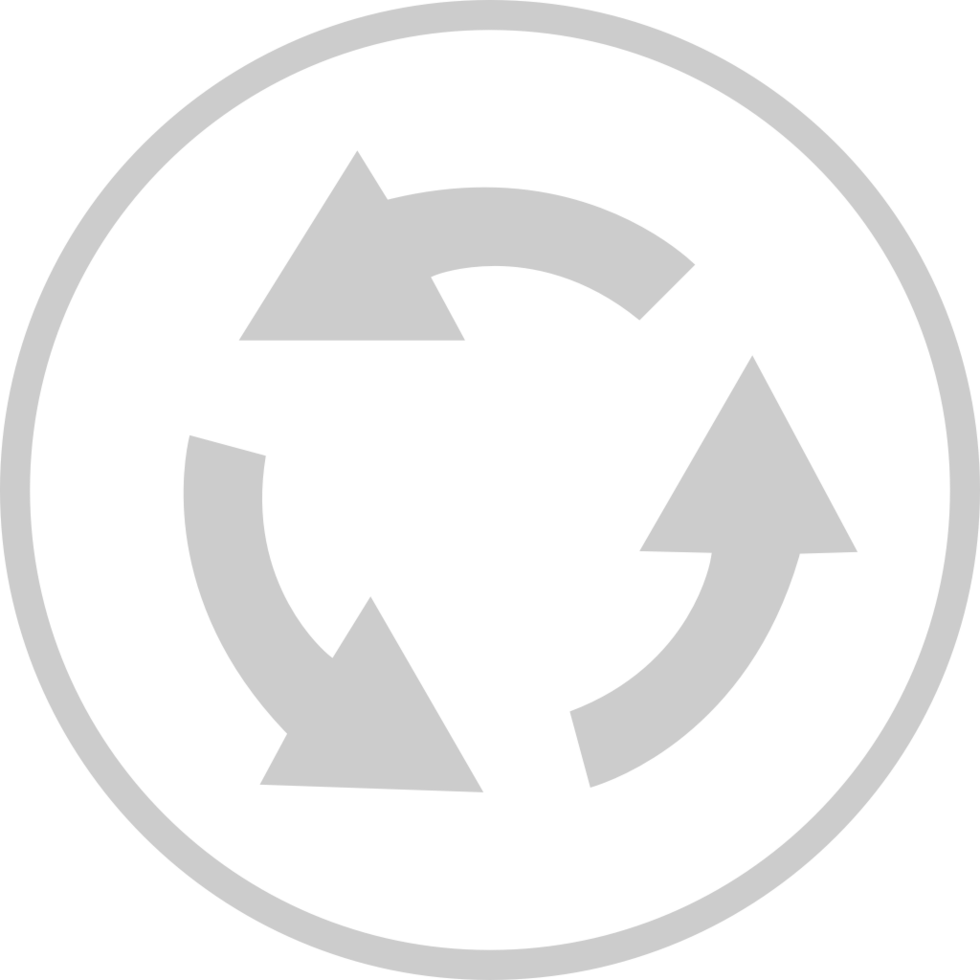 roundabout road sign vector