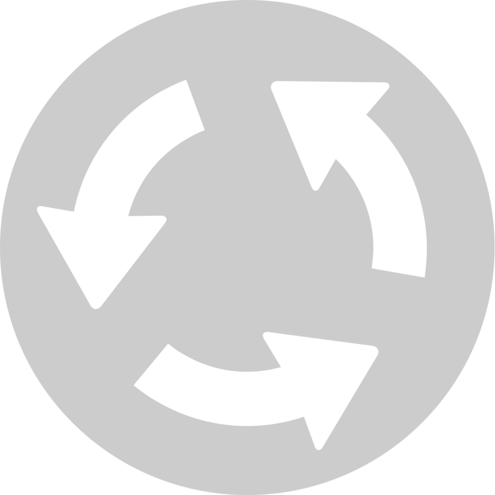 roundabout road sign vector
