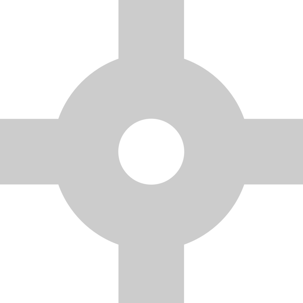 roundabout  four way map tool vector