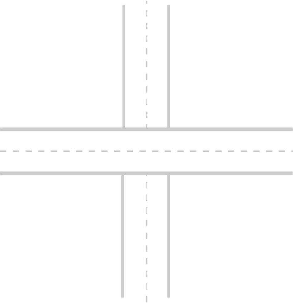 cross road map tool vector