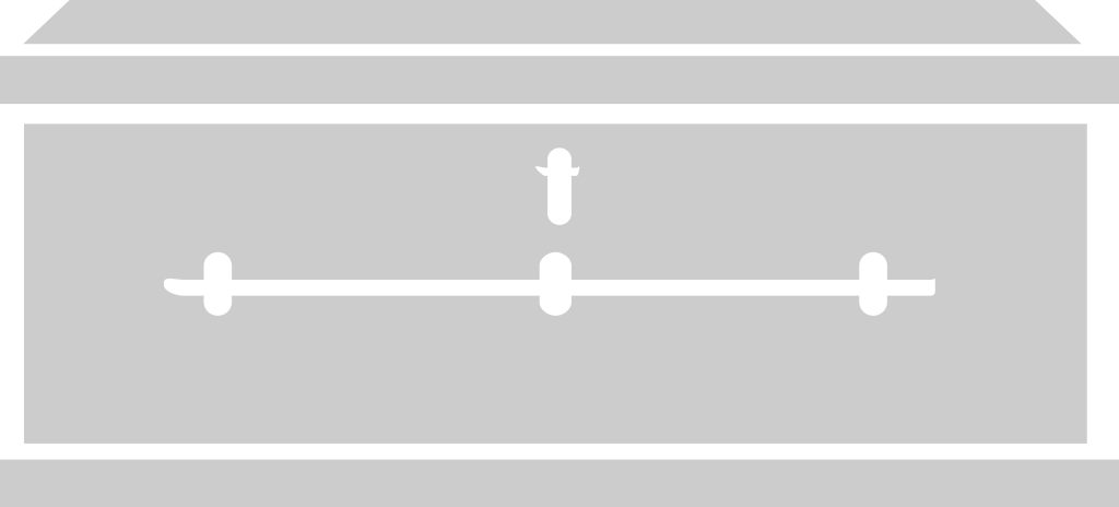 In Memory Of Coffin vector