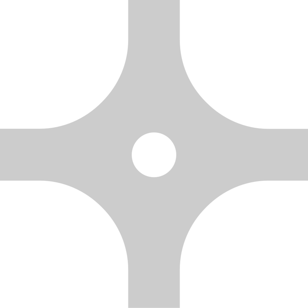 roundabout four road map tool vector