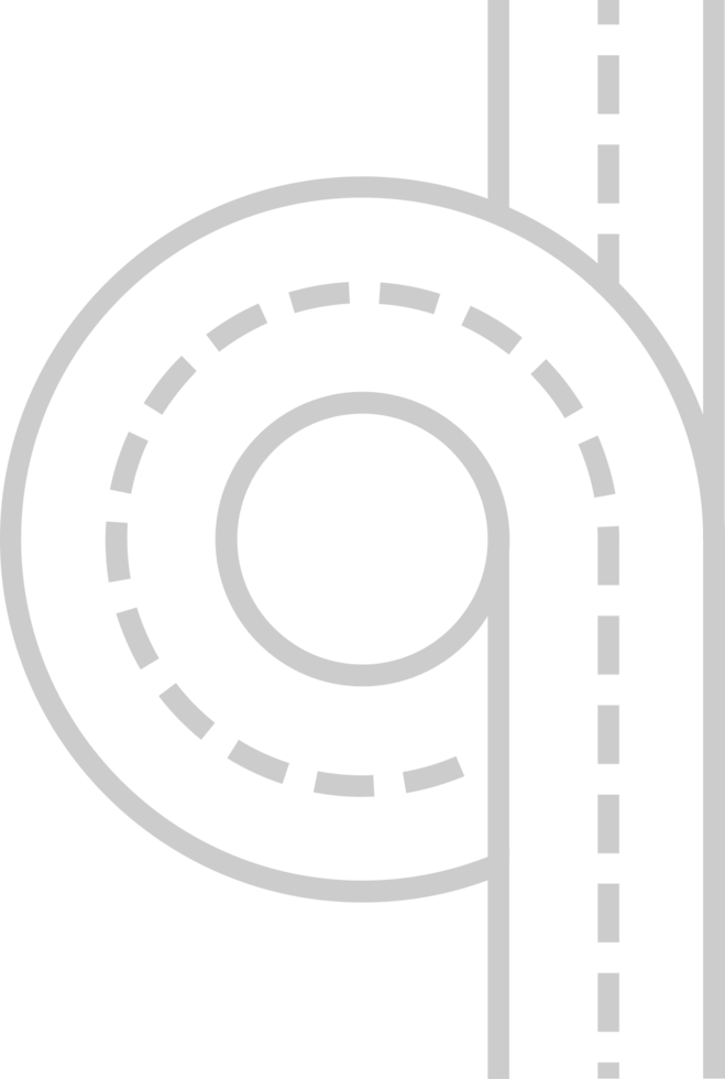 roundabout road map vector