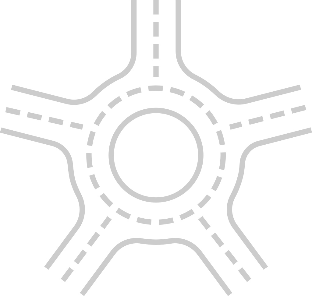 roundabout road map vector