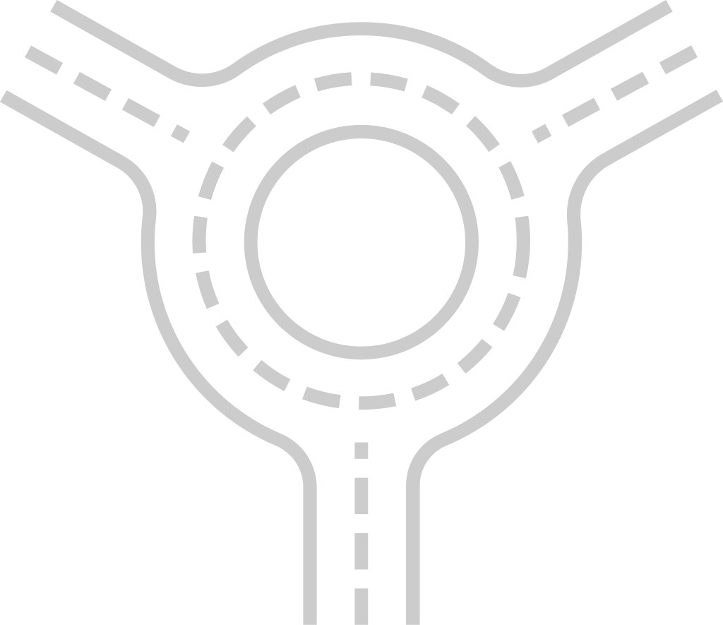 roundabout road map vector
