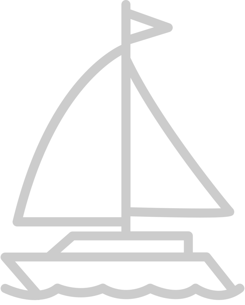 sailboat vector