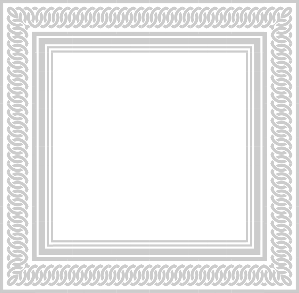 Decoration frame square vector