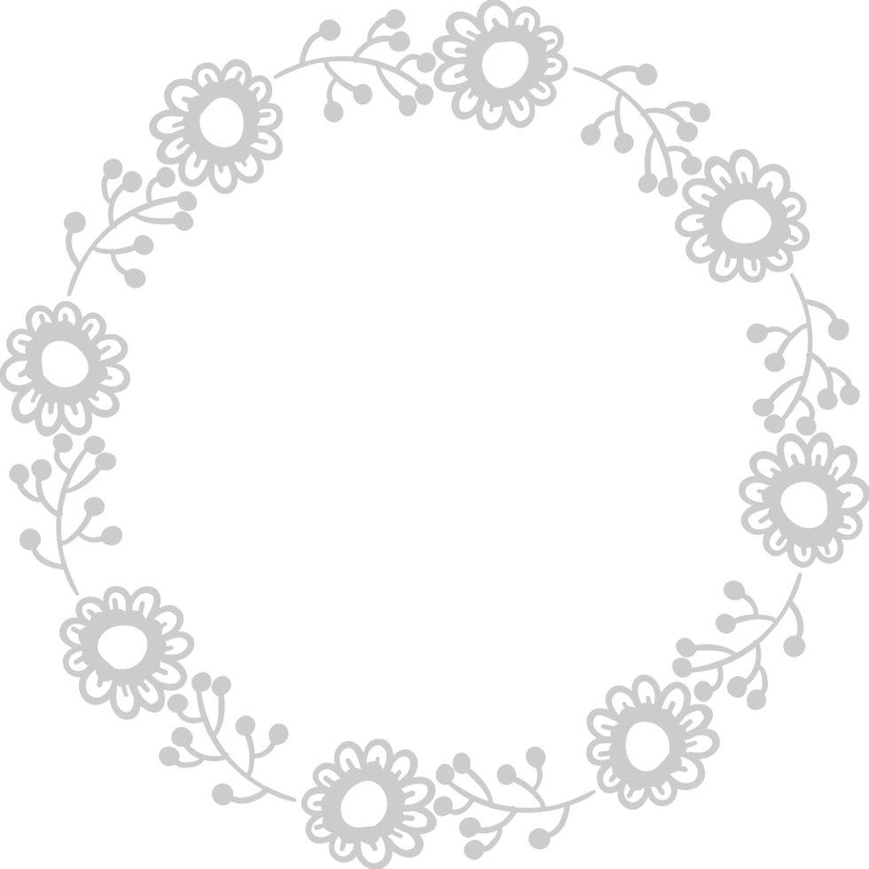 Decoration frame floral vector