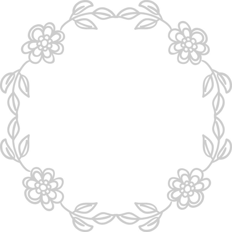 Decoration frame floral vector