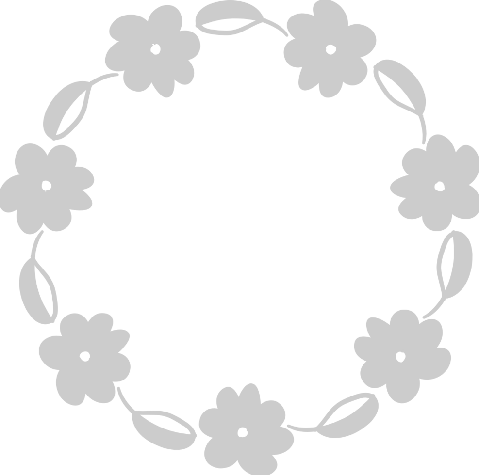 Decoration frame floral vector