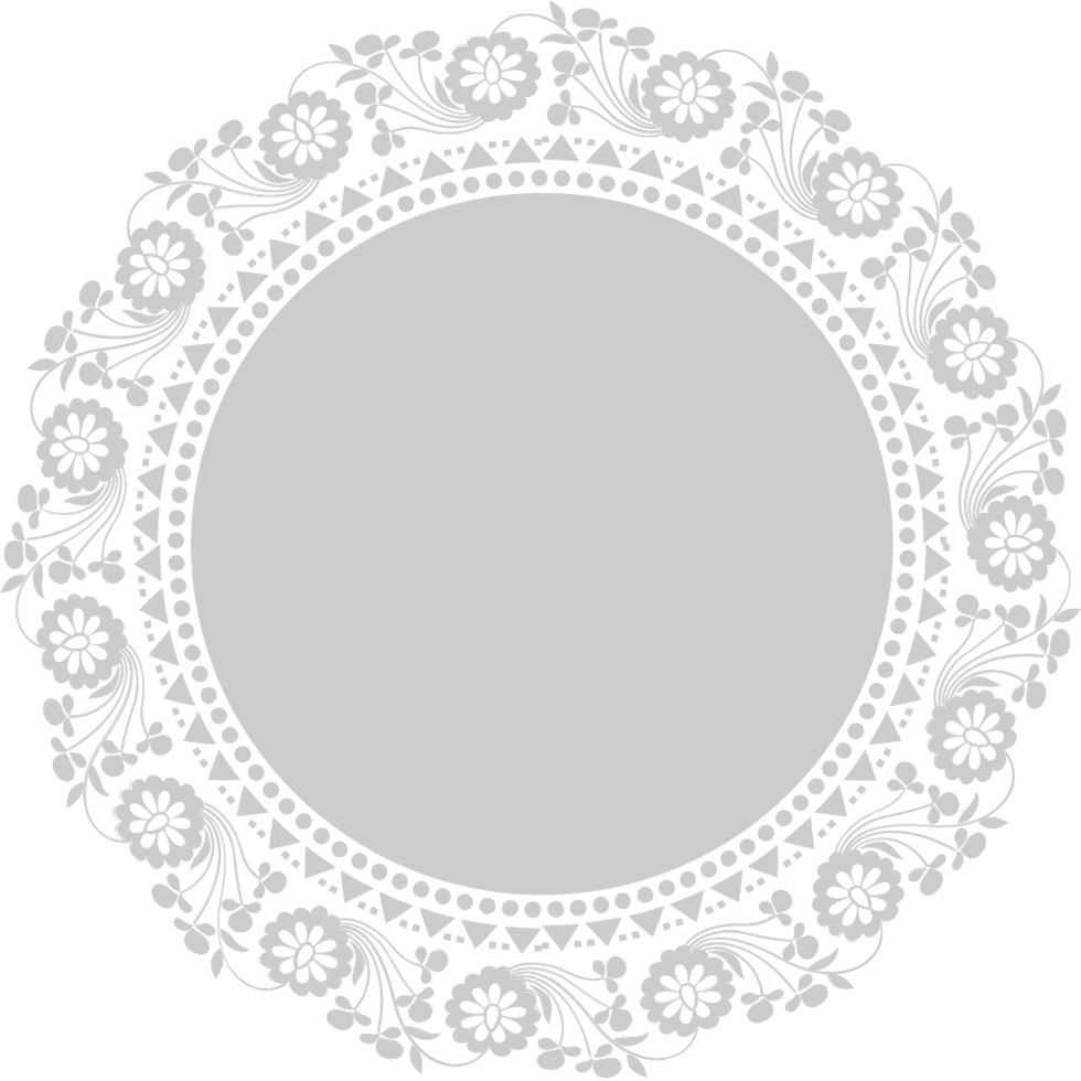 círculo de marco de decoración vector