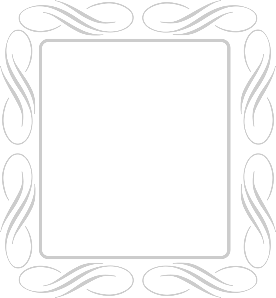 Decoration frame rectangle vector