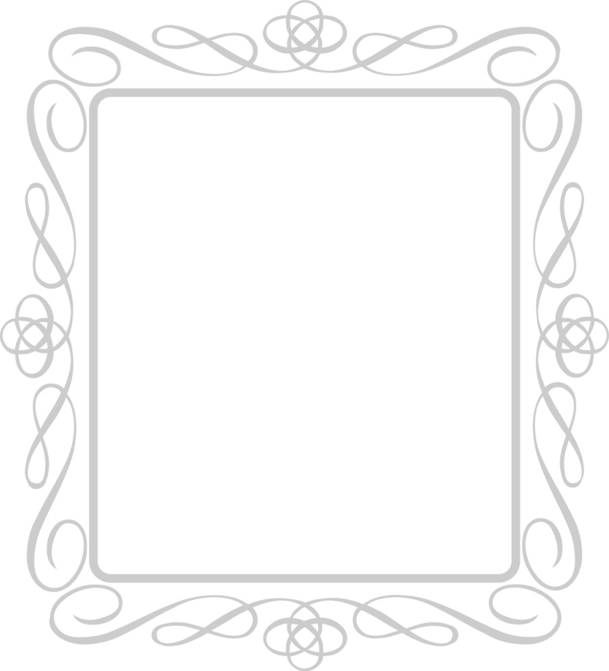 Decoration frame rectangle vector
